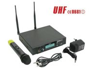 RADIOMICROFONO UHF 8 CANALI CON DISPLAY LCD BLU