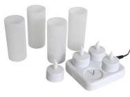 SET 4 CANDELE A LED RICARICABILI