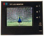 Monitor TFT 4" con audio e contenitore in alluminio