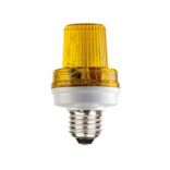 Mini lampada gialla con attacco E27 effetto strobo