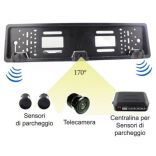 Kit Portatarga + telecamera + sensori di parcheggio