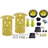 Kit Base Robot Chassis+Ruote+Motori+Portapila