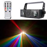 Proiettore Luce LED Laser Stroboscopica per Discoteca e DJ - 3 in 1